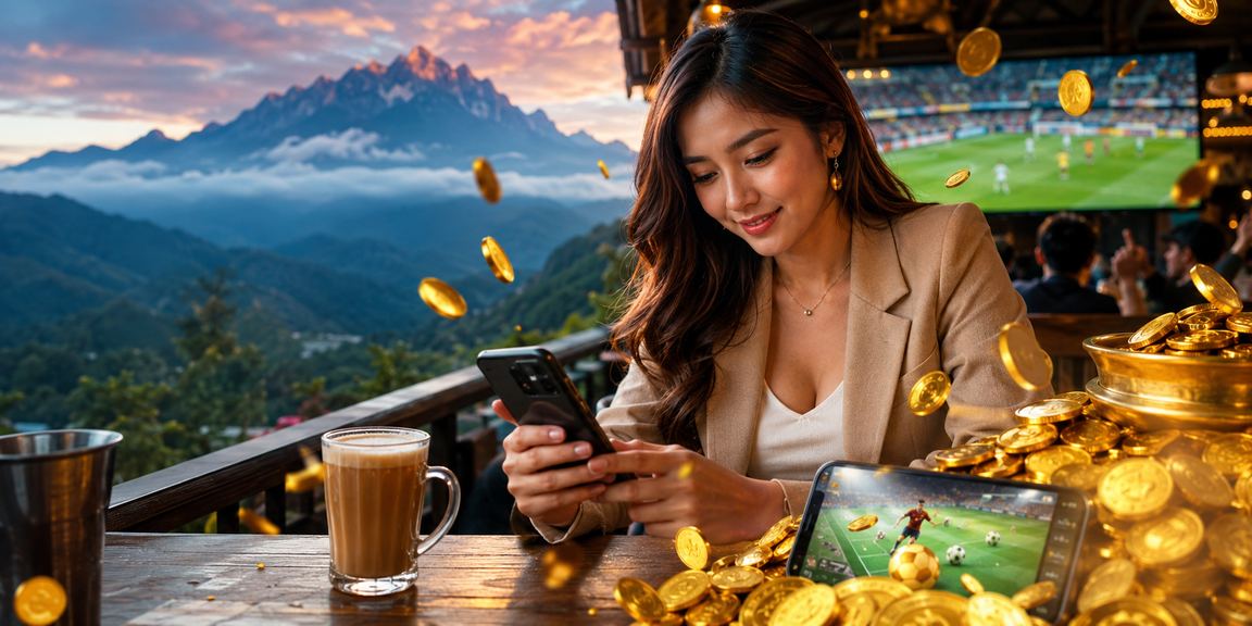 Pemain kasino di Sabah menggunakan telefon bimbit dengan gaya Melayu